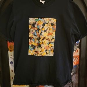Medium - Used - Supreme Tee Shirt - Pills - Navy